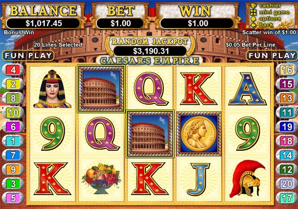 empire casino slot games