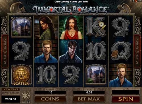 Immortal Romance slot game