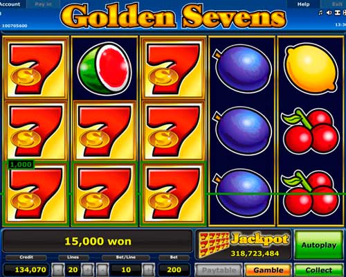 Play Golden Sevens online