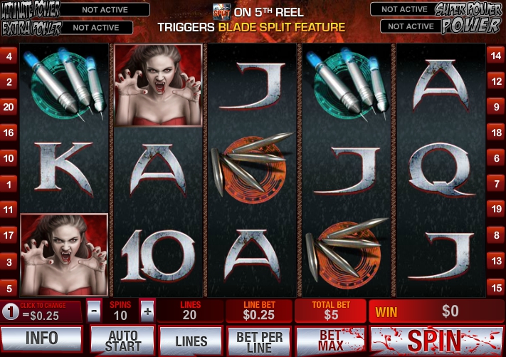 Enjoy Blade slot machine for free