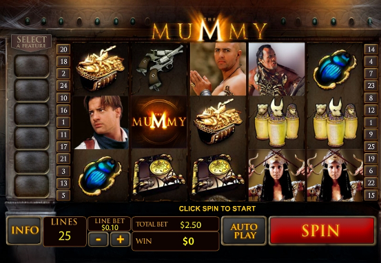 Test the Mummy slot machine free