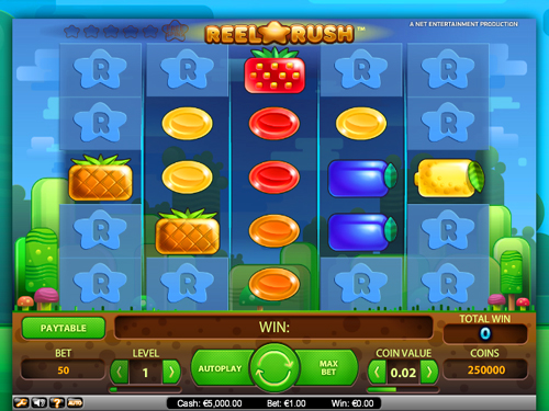 Reel Rush Video Slot - Fruit Wins Are Uncountable