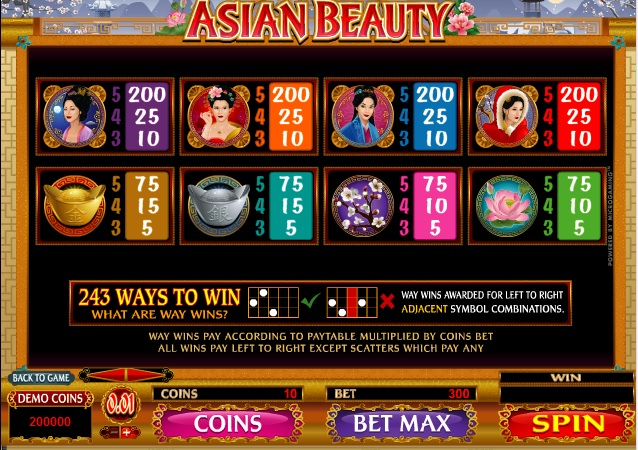 play asian beauty slot