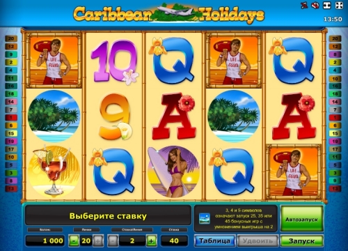 Enjoy Caribbean Holidays slot game
