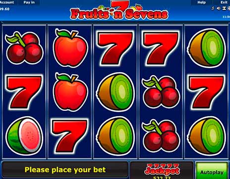 Fruits n Sevens slot for free gambling