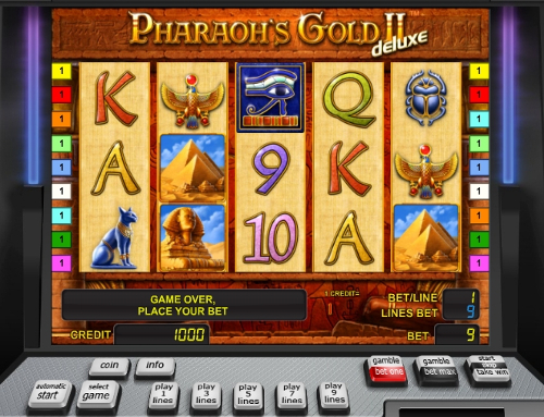 Gamble Pharaohs Gold 2 deluxe