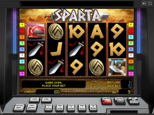 Try Spart slot machine for free