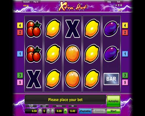 Play Xtra Hot slot machine online and for free